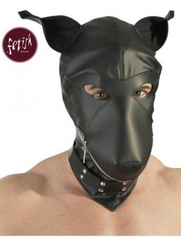 Leder Imitatie Dog Mask.