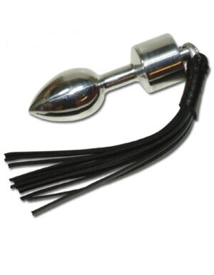 Metaalplug + lerenzweep