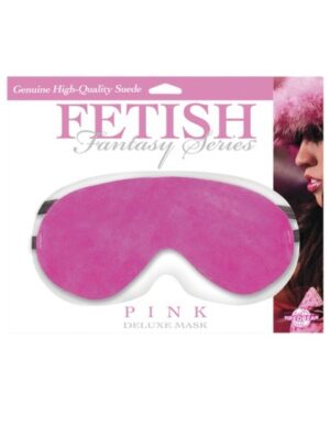 Leren love mask Roze