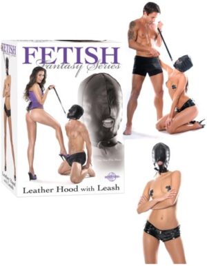 Leather Hood with Leash