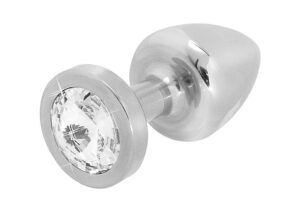 Buttplug medium clear metaal