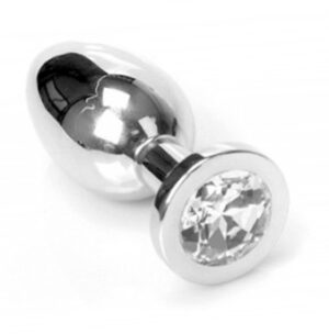 Buttplug smal clear metaal