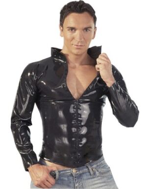 Latex shirt met rits unisex