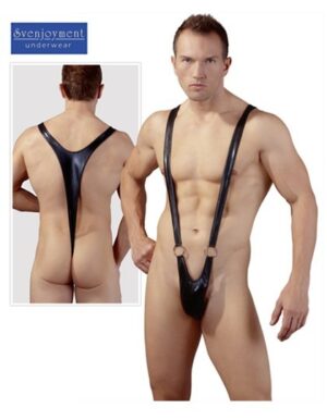 Heren wetlook body