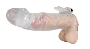 Penis sleeve met vibratie Crystal