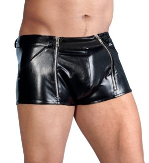 Leather look broek
