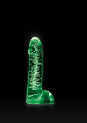 Glow in the dark glas dildo