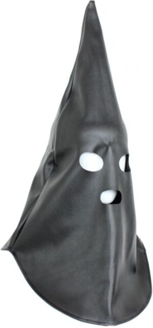 Zwart Middeleeuws XXX BDSM Masker met Punt.