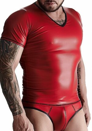 Shirt donker rood