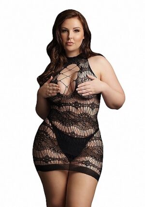 Criss Cross Neck Mini Dress