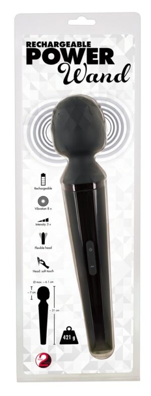 Oplaadbare Power Wand - Zwart