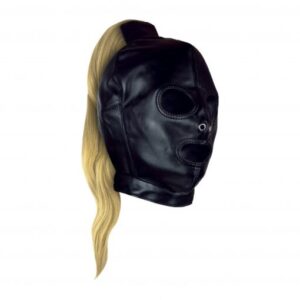 Masker met Blonde paardenstaart