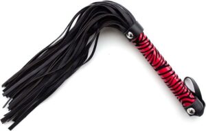 Leopard Flogger - Zwart/Rood