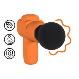 Mini oplaadbare Microboost-massager - Oranje