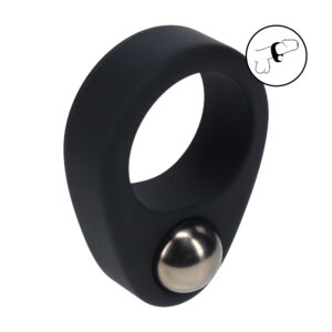 Verzwaarde bal-cockring - zwart