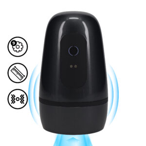 Pulsar - Negatieve druk zuig- en vibratie masturbatorpomp - Gun Metal