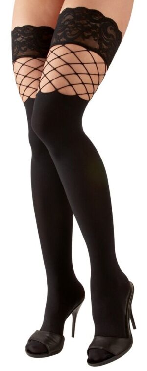 Spannende kousen met net detail