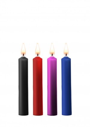 Teasing Wax Candles – 4 stuks –Multicolor
