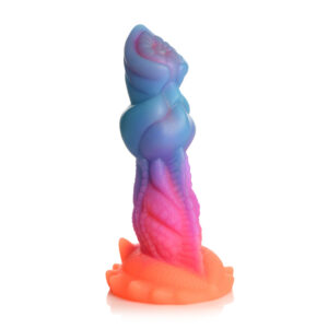 Monster Dildo Aqua Cock Glow-in-the-Dark