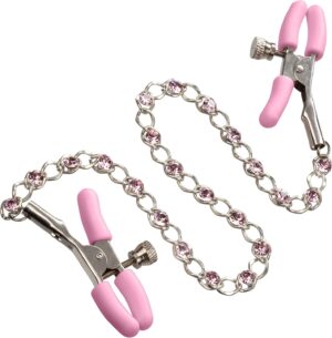 Crystal Chain-tepelklemmen Pink