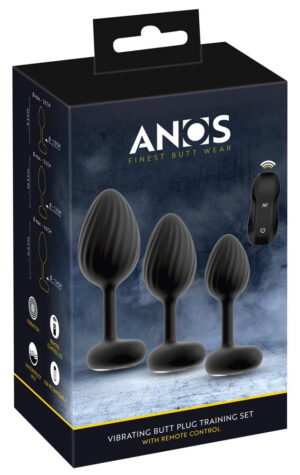 Anos Vibrerende Buttplug Set met Afstandsbediening