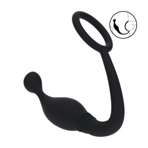 Silicone Cockring met prostaat Stimulator