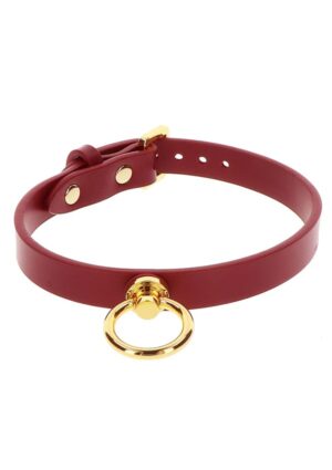 O-ring halsband Rood