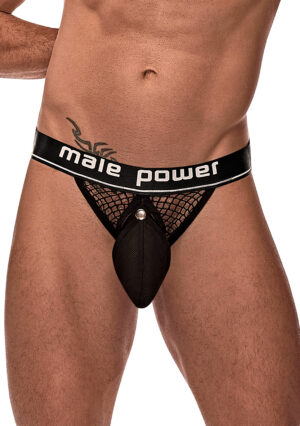Male Power – Cockring Jock Strap zwart